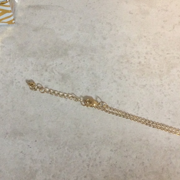 FINAL NWT Panacea gold FAITH 9.5” necklace - Picture 5 of 7